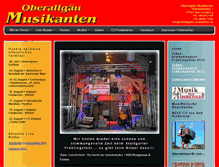 Tablet Screenshot of oberallgaeu-musikanten.de